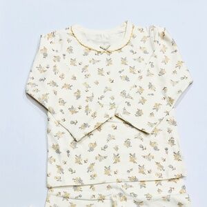 Brand New Bread Rabbit 12M-4Y Girls's Soft Floral 2- Piece PJ